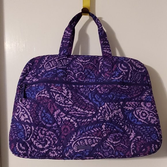 Vera Bradley Paisley Amethyst Grand Traveler Bag - Picture 1 of 6
